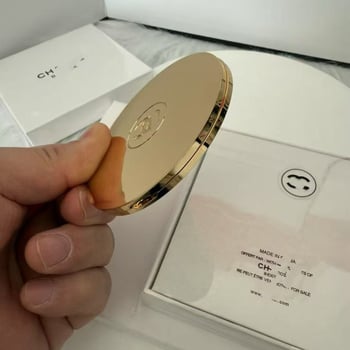 Διπλής όψεως φορητός καθρέφτης μακιγιάζ με επίχρυσωμένο 18K, κλασικός καθρέφτης για διόρθωση μακιγιάζ, Διεθνής έκδοση
