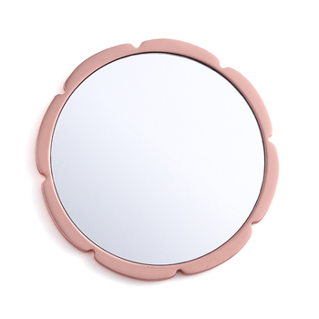 Oglindă de makeup în stil chinezesc, cu husă din piele, rotundă, portabilă, pentru călătorii, personalizabilă