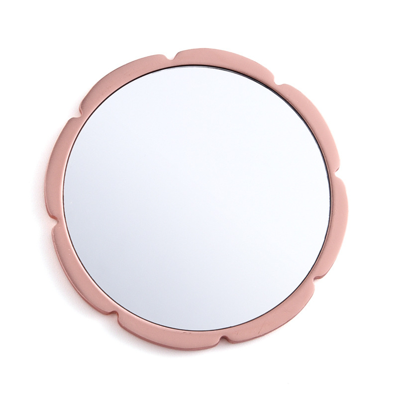 Oglindă de makeup în stil chinezesc, cu husă din piele, rotundă, portabilă, pentru călătorii, personalizabilă