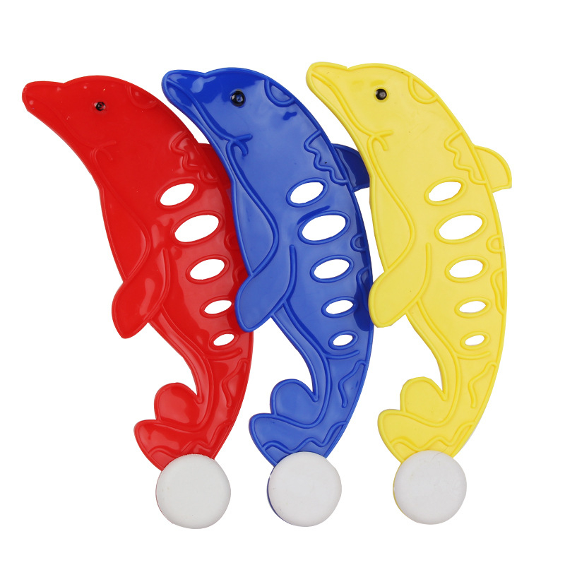 Πλαστικό παιχνίδι κατάδυσης για πισίνες, δελφίνι σχήματος, σετ τριών χρωμάτων, blister συσκευασία