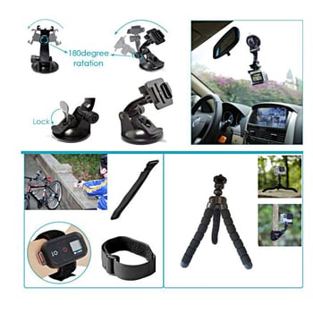 GoPro13 Аксесоари за спортна камера, 50 части комплект, съвместим с GoPro серия и други камери