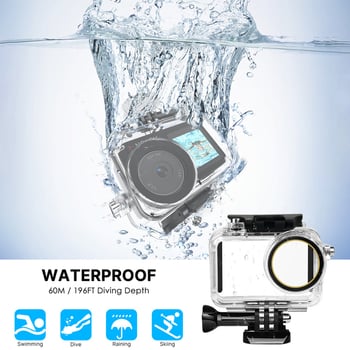 Водоустойчив защитен корпус за DJI Osmo Action 5/4/3 — комплект аксесоари за гмуркане