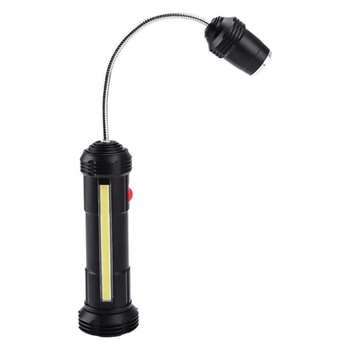 LED работна лампа с магнитна гъвкава тръба, многофункционално ремонтно осветление и зум фенерче