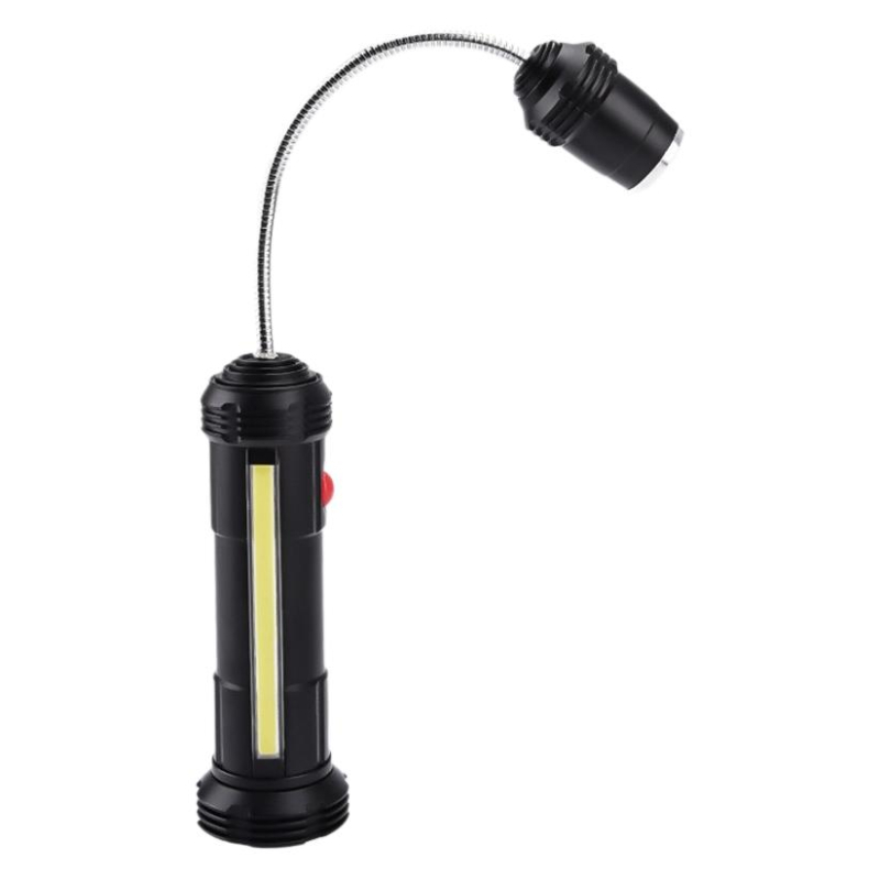 LED работна лампа с магнитна гъвкава тръба, многофункционално ремонтно осветление и зум фенерче