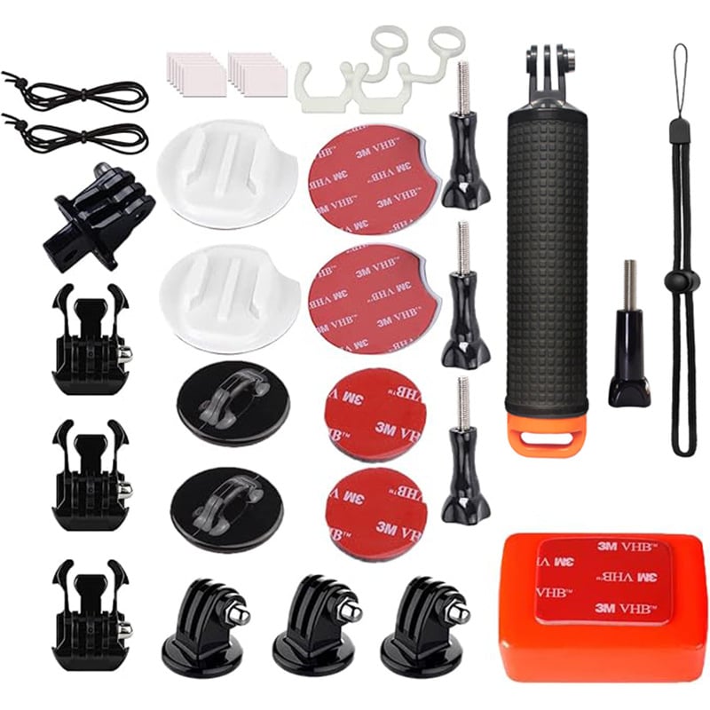 Комплект плаваща пръчка и сърфборд за екшън камери (GoPro, DJI, Insta360, Xiaoyi, Mountain Dog и други)