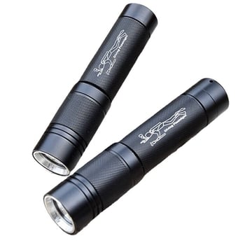 LED фенерче за подводно и надводно ползване, презареждащ се, ярък, дълъг обсег, водоустойчив до 100 м, алуминиева сплав