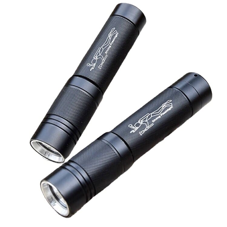 LED фенерче за подводно и надводно ползване, презареждащ се, ярък, дълъг обсег, водоустойчив до 100 м, алуминиева сплав