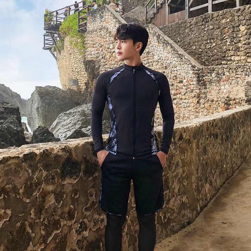 Korejskog stila podijeljeni wetsuit sa zatvaračem – dugi rukavi, za plivanje i surfanje, za muškarce i žene, set za par