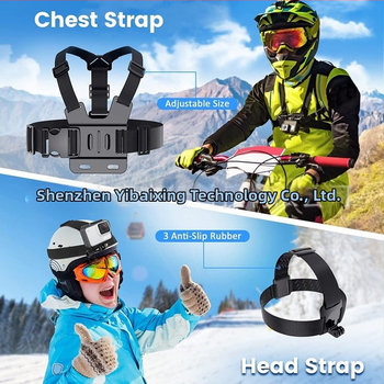39-v-1 univerzálna súprava príslušenstva s hrudným popruhom pre GoPro a DJI Osmo Action – vhodné na jazdu na bicykli, potápanie, lietanie a živé vysielanie