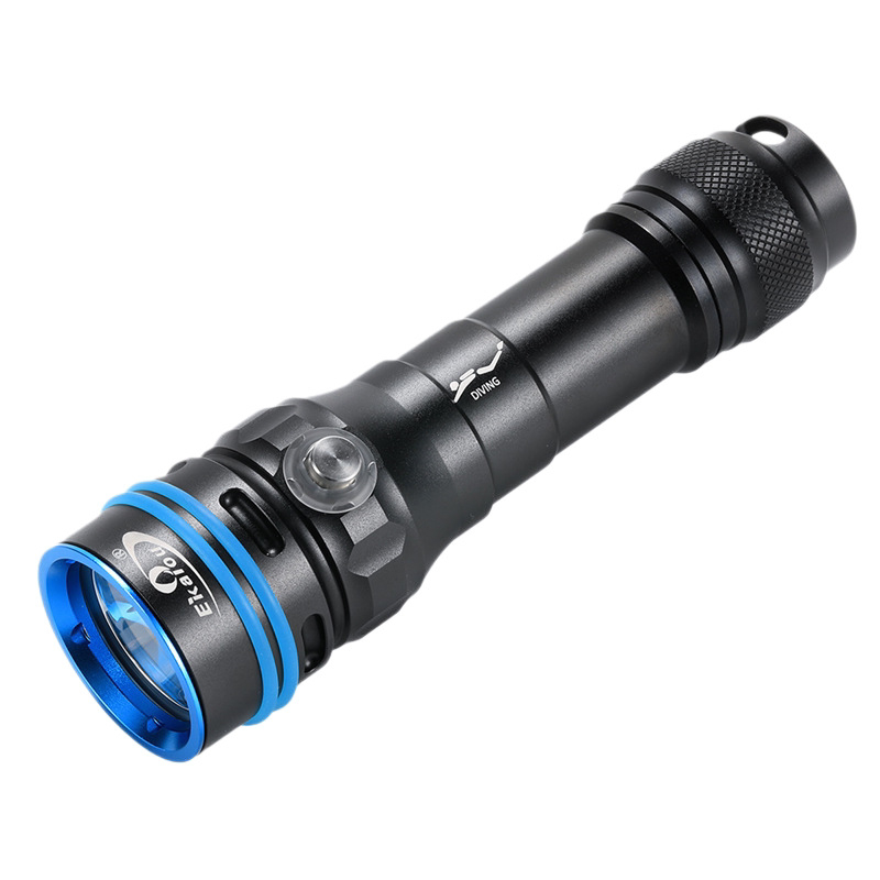 Ekaiou Dx2 LED подводен фенер за гмуркане — SFT40 водоустойчив осветител за вода и суша, комплект