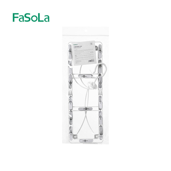 FaSoLa сгъваема сушилна стойка за дрехи с множество клипове за чорапи и бельо, устойчива срещу вятър, 2-в-1