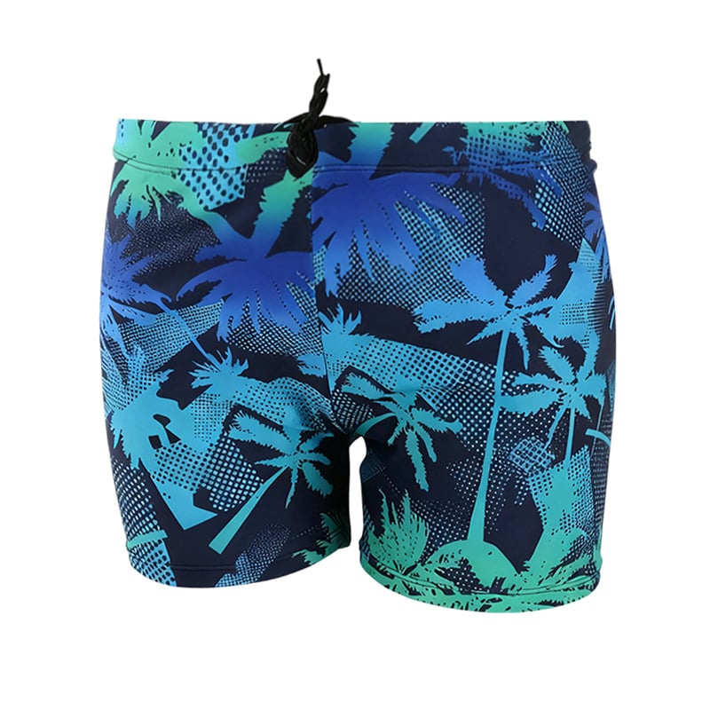Muške kupaće šorceve za plažu s motivom kokosove palme, boxer stil, plus veličina, ljeto, poliester