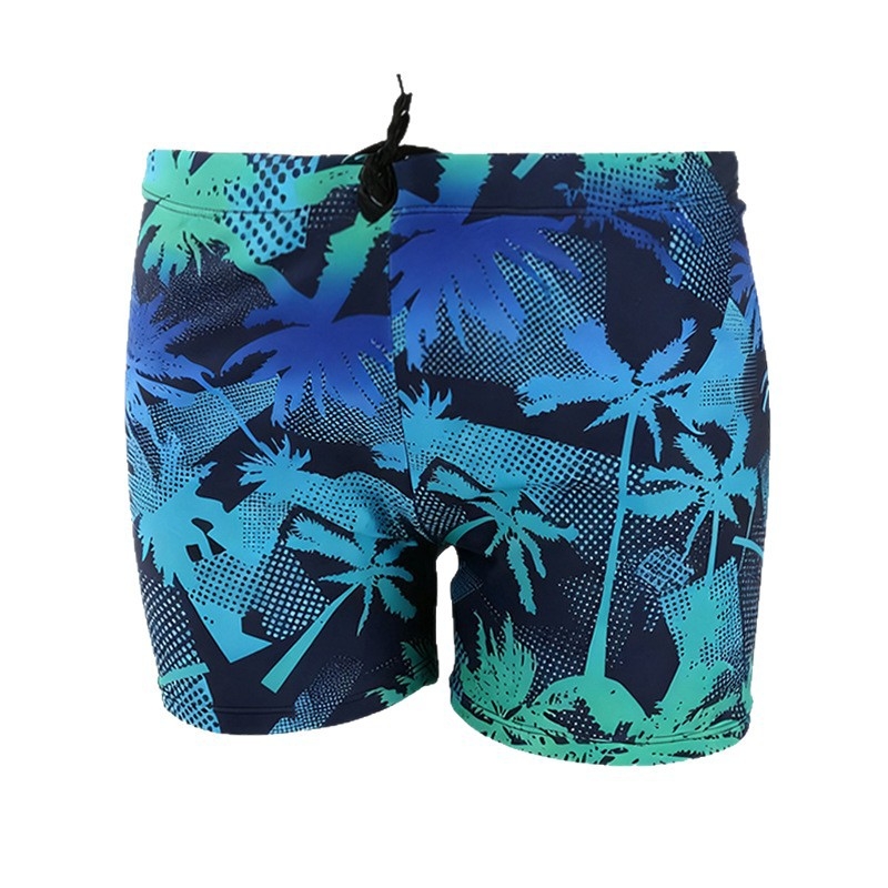 Muške kupaće šorceve za plažu s motivom kokosove palme, boxer stil, plus veličina, ljeto, poliester