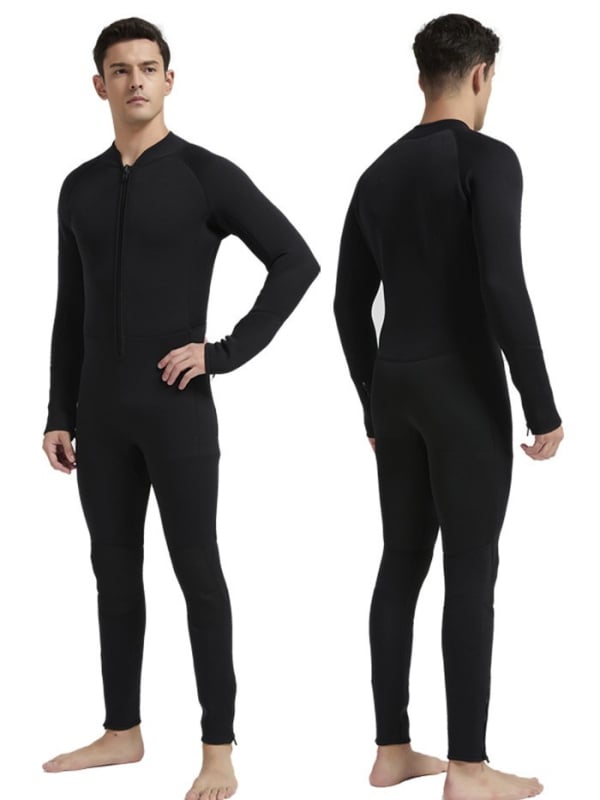 3 mm νεοπρεν καταδυτικό ολόσωμο για άνδρες και γυναίκες, ζεστό και άνετο, μονόχρωμο