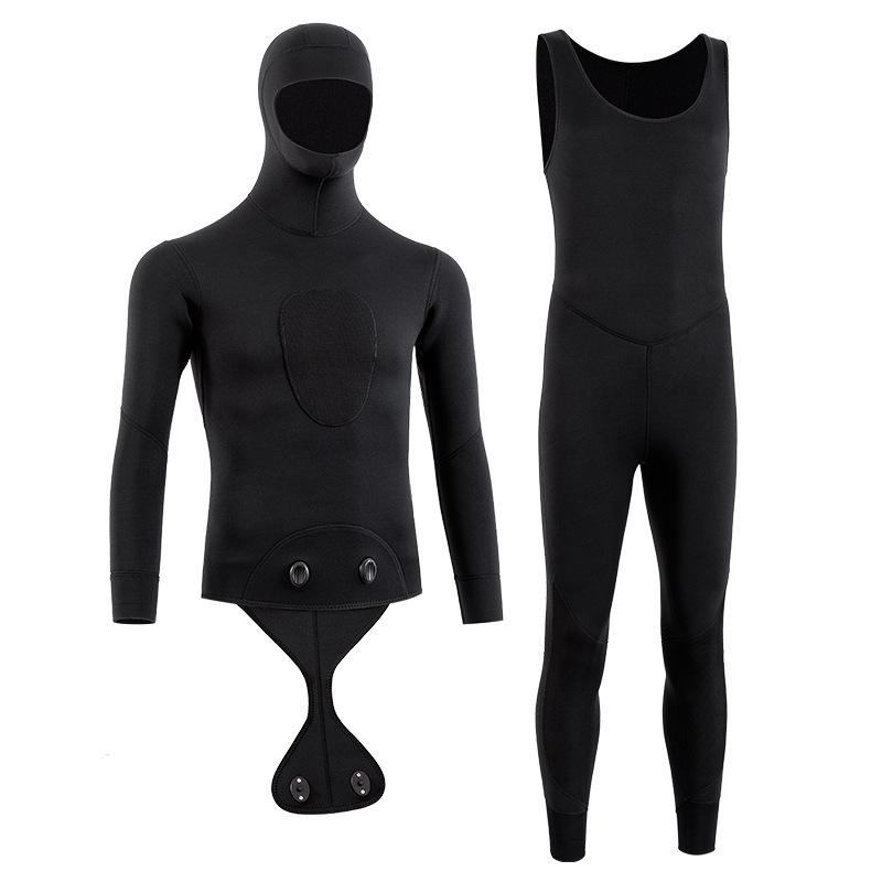 3 mm νεοπρέν δύο-τμηματικό σετ wetsuit με μακριά μανίκια για κατάδυση, σερφ, κολύμβηση και σνόρκελινγκ