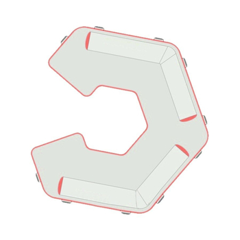 Φουσκωτή πλωτή πλατφόρμα για θαλάσσια αναψυχή, καναπές πισίνας και φουσκωτό στρώμα