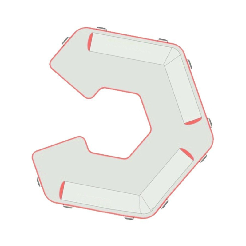 Φουσκωτή πλωτή πλατφόρμα για θαλάσσια αναψυχή, καναπές πισίνας και φουσκωτό στρώμα