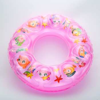 Кристално прозрачен двойно дебел надуваем плувен пръстен за начинаещи, подходящ за деца и възрастни.