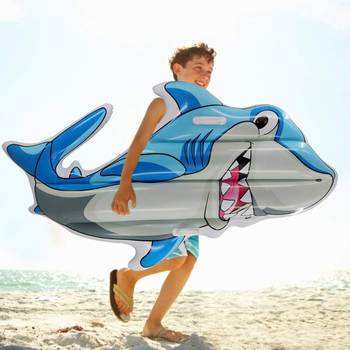 PVC φουσκωτό στρώμα θαλάσσης με σχήματα καρχαρία, δελφίνι και φάλαινα