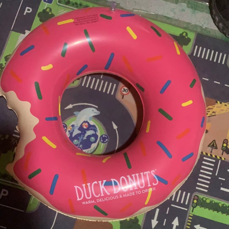 Персонализиран надуваем плувателен пръстен с рекламно лого и дизайн, PVC удебелен, стабилен, за деца