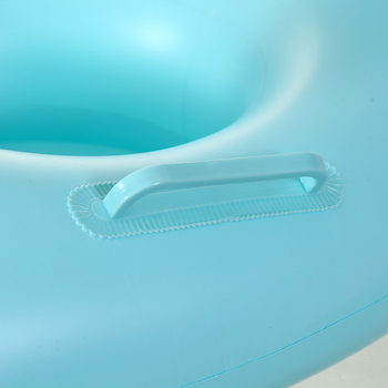 Удебелен екологично чист PVC павлиново син плувен ринг за деца, надуваема играчка за басейн