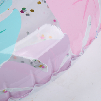 Детски надуваем плувен ринг с принт на лист, екологично PVC, удебелен и по-голям размер