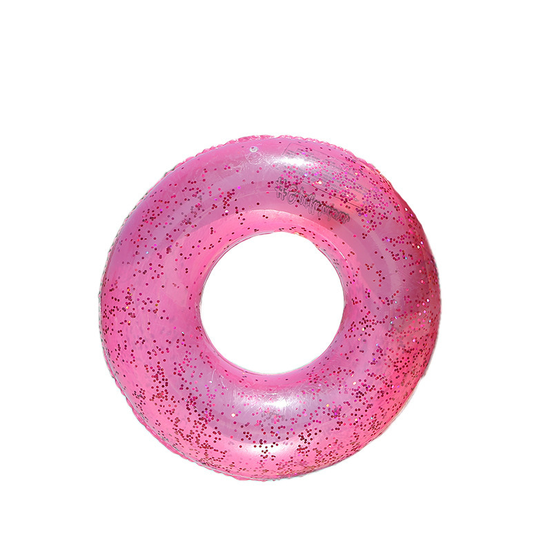 За възрастни удебелен плавателен пръстен с пайети, надуваем, с дръжки за подмишници