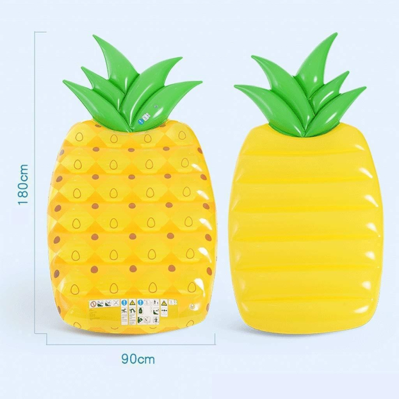 Φουσκωτός φλοτέρ ανανά για ενήλικες – Διχρωμος σχεδιασμός ανανά για πισίνα
