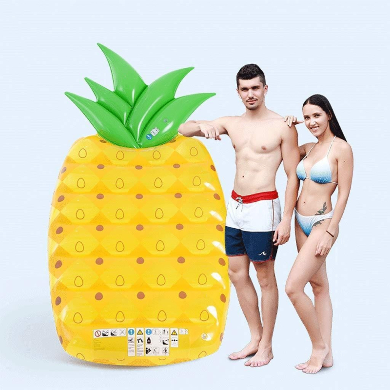 Φουσκωτός φλοτέρ ανανά για ενήλικες – Διχρωμος σχεδιασμός ανανά για πισίνα