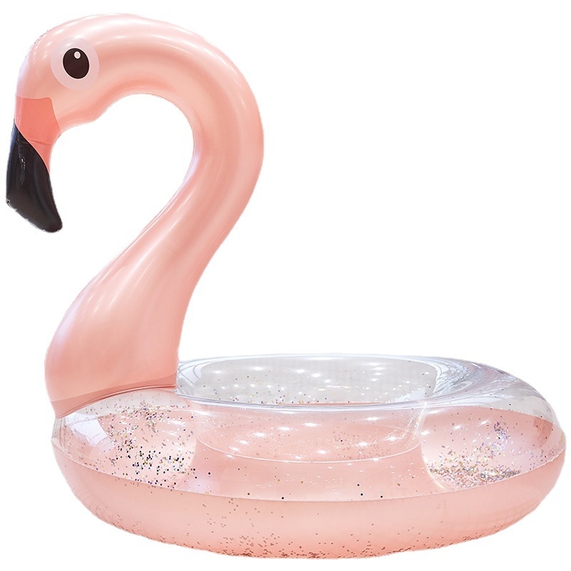 Плувен пръстен за възрастни, удебелен, голям, с пайети, надуваем