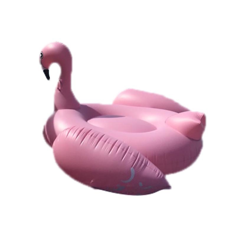 190 cm napuhivi plivački prsten s flamingom, boja šampanj ružičasta, debeli PVC, visoka kvaliteta za odrasle