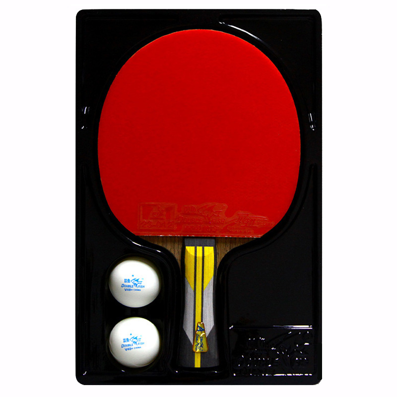 Službena raketa za stolni tenis Pisces, verzija 6A+ nadogradnja, dvostrana invertirana guma, kompatibilna s penhold i shakehand držajem, paket od 1 kom, uključuje 2 lopte