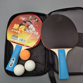 Happy Jiang Set stolnog tenisa za početnike — dvije rekete i tri lopte