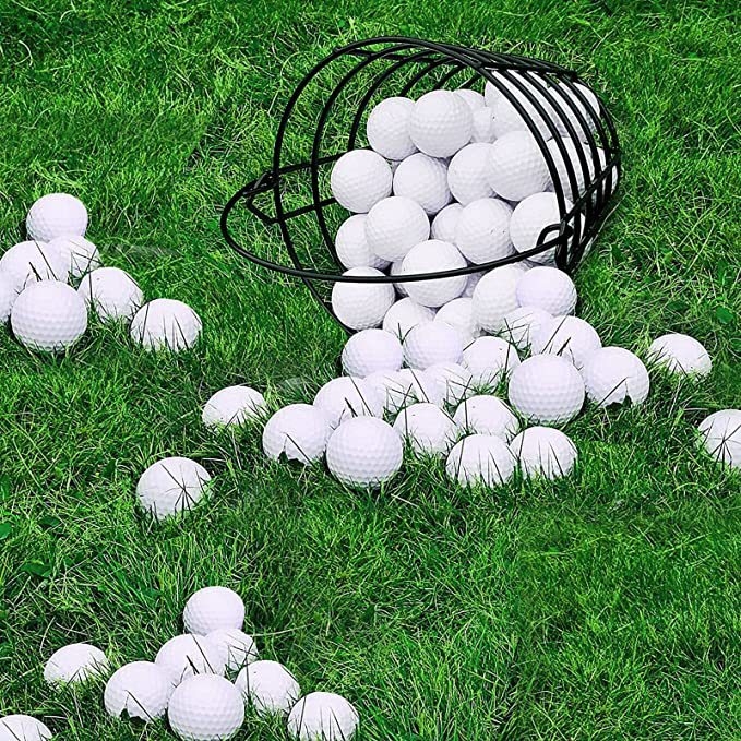 Koš za golf lopte sa spiralnom metalnom konstrukcijom