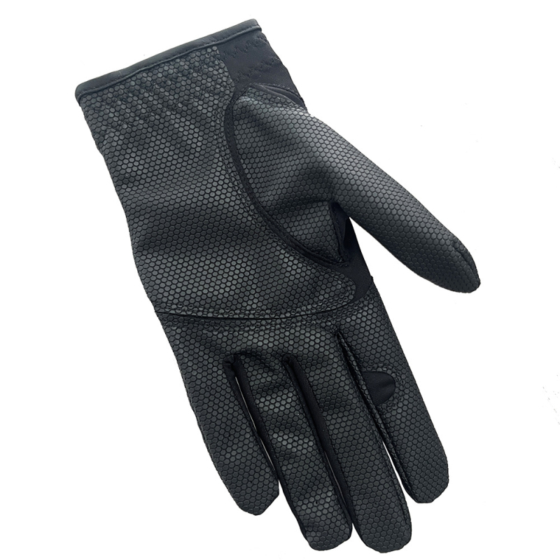 Crne golf rukavice od PU kože, protuklizne, otporne na habanje, prozračne, unisex, za lijevu ruku