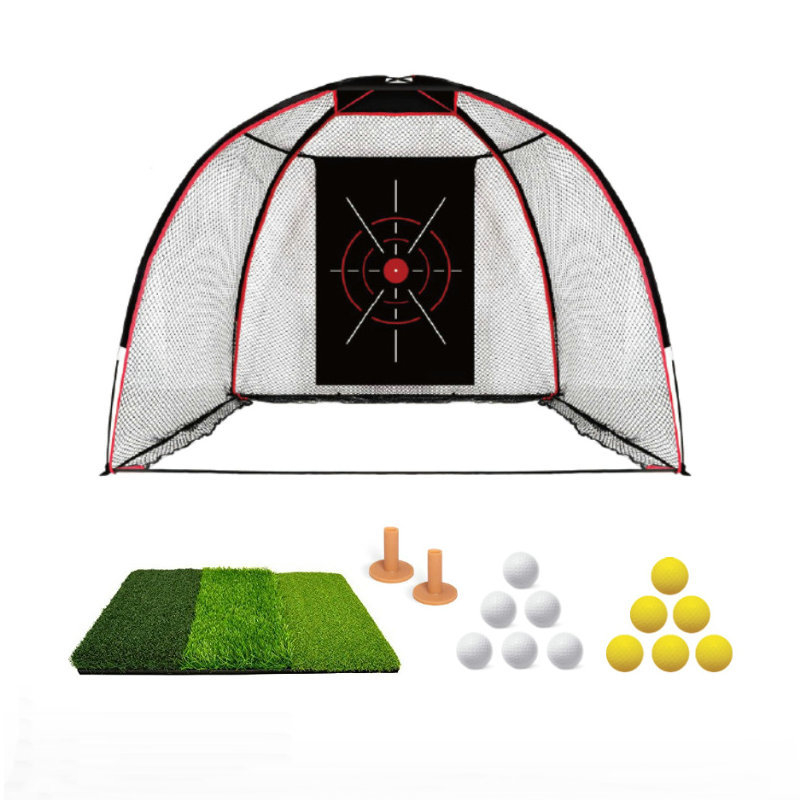 Golf trening mreža za unutarnju i vanjsku upotrebu, 3 m, velika mreža za udarce i ciljanje