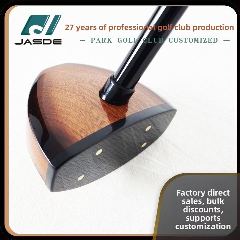 Jiashide park golfová palica – hlava z javora, meď a uhlíkové vlákno, rúčka z uhlíka, 860 mm, Regular, tmavohnedá, prispôsobiteľná