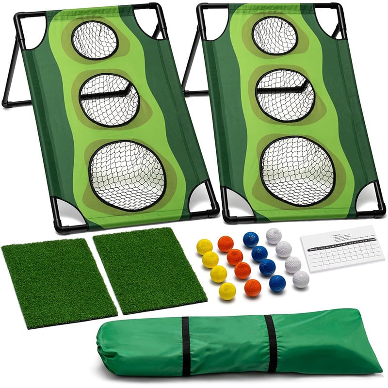 Dječja mreža za golf trening — sklopiva i prijenosna mreža za ciljanje lopti i golf palicu