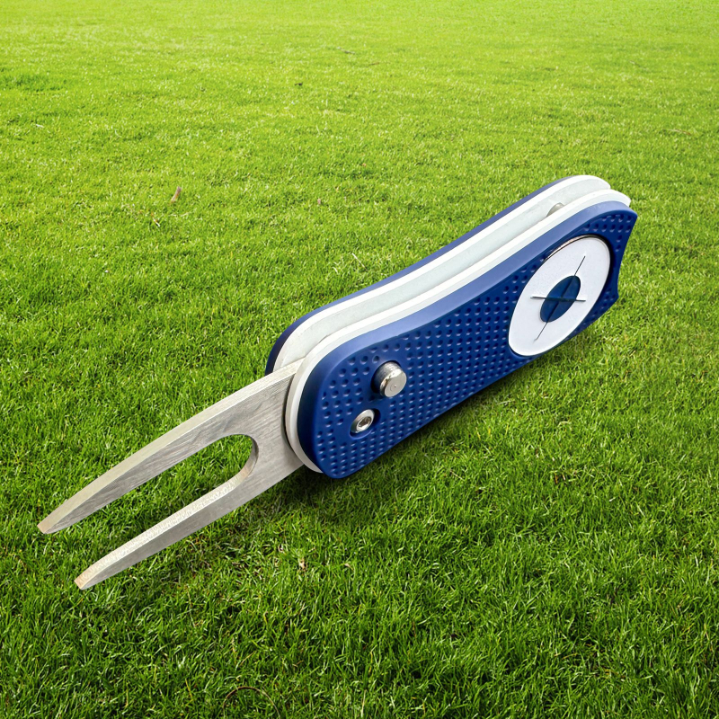 Sklopiva vilica za golf za zelene, od aluminijske legure s oprugom
