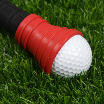 Golf lopta hvatač s magnetskim držačem i usisnom čašom, crvena