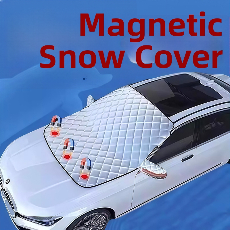 Μαγνητικό κάλυμμα μπροστινού παρμπρίζ αυτοκινήτου με σκίαστρο, προστασία από χιόνι και πάγο (μισό κάλυμμα)