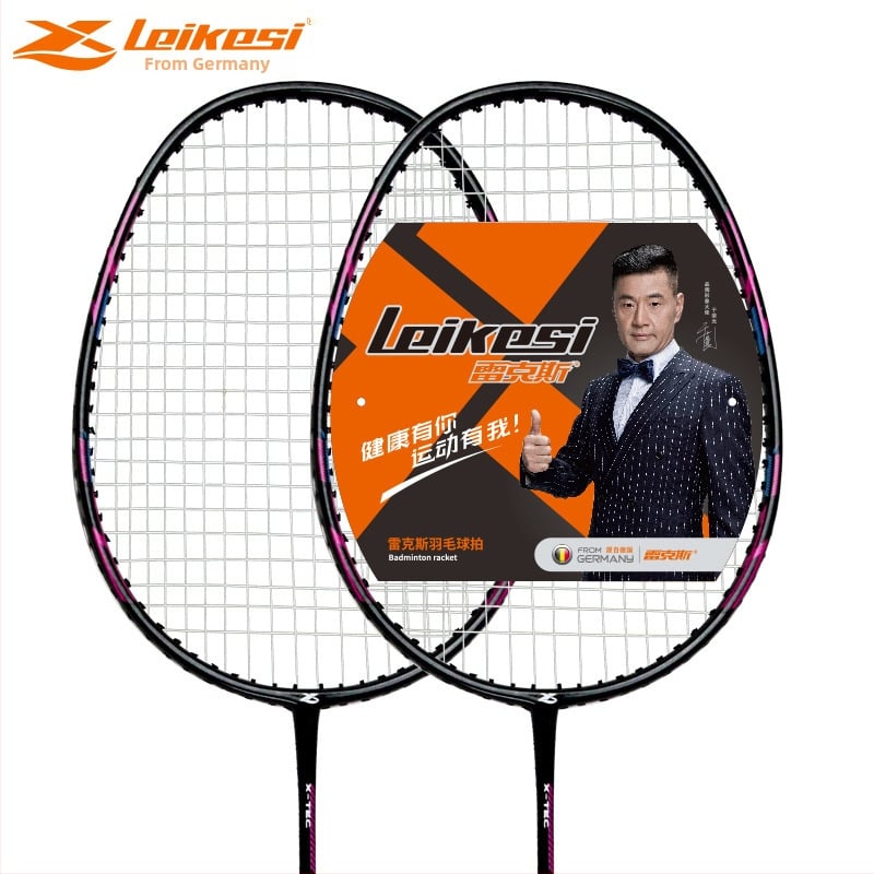 Rex karbonska vlakna badminton raketa za odrasle, jednoplošna, natjecateljski trening, prav zahvat, potpuno karbonska