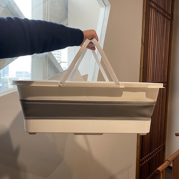 Sklopiva kanta za mop s odvodom, pravokutnog oblika, velika, 43 cm, produžena posuda za kućnu upotrebu