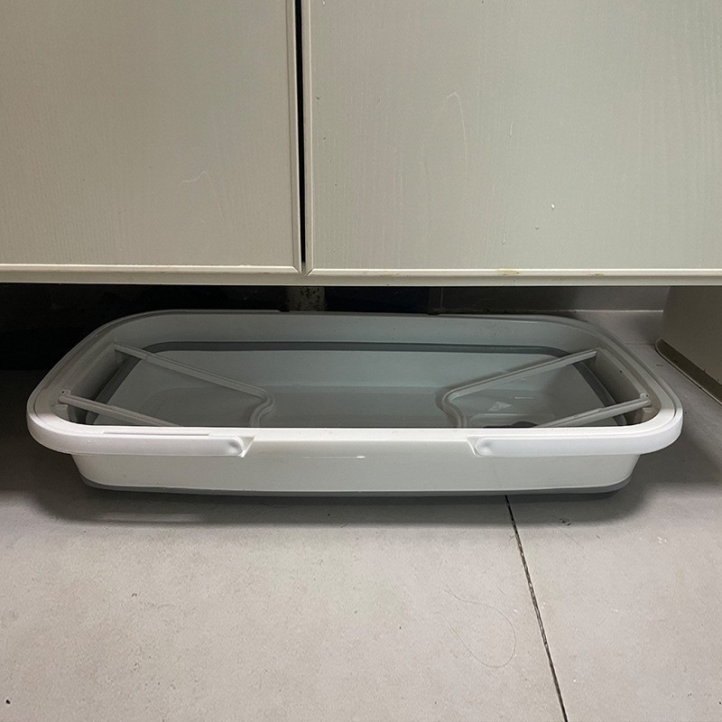 Sklopiva kanta za mop s odvodom, pravokutnog oblika, velika, 43 cm, produžena posuda za kućnu upotrebu