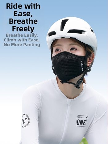 Maska na cyklistiku z ice silk, priedušná UV ochrana pre leto, unisex na cestné bicykle a beh