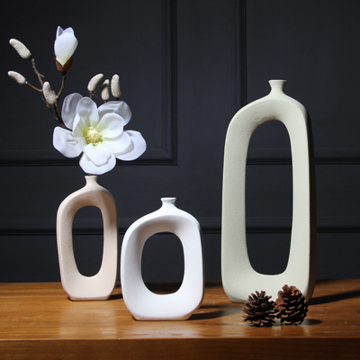 Set od tri keramičke vaze – skandinavski dekor, moderni minimalistički stil