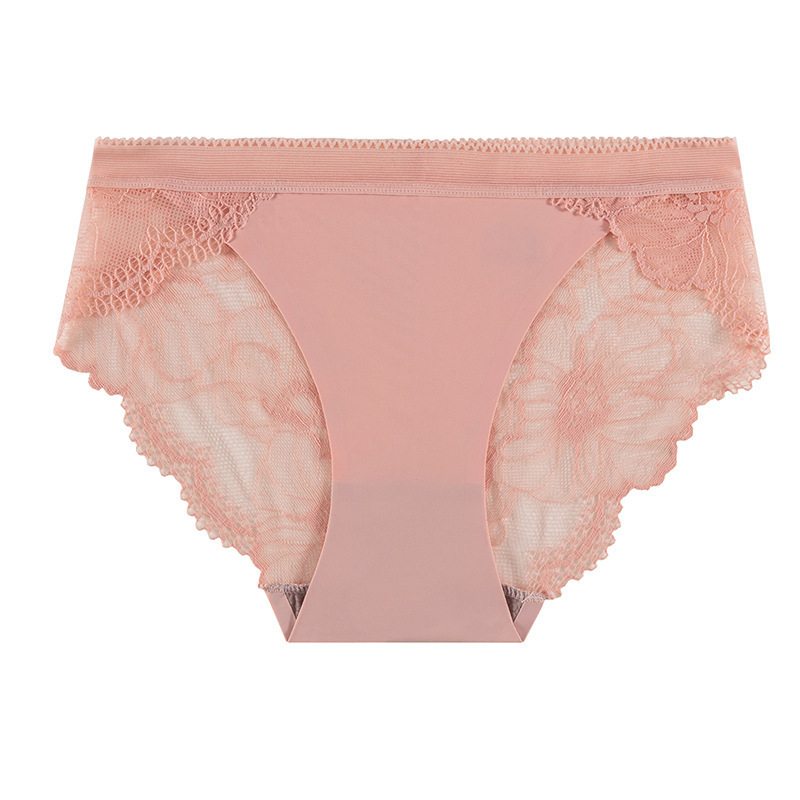 Seksi besprijekorne gaćice od ice silk s čipkastim detaljima, srednji pojas, prozračne, s pamukom uložkom