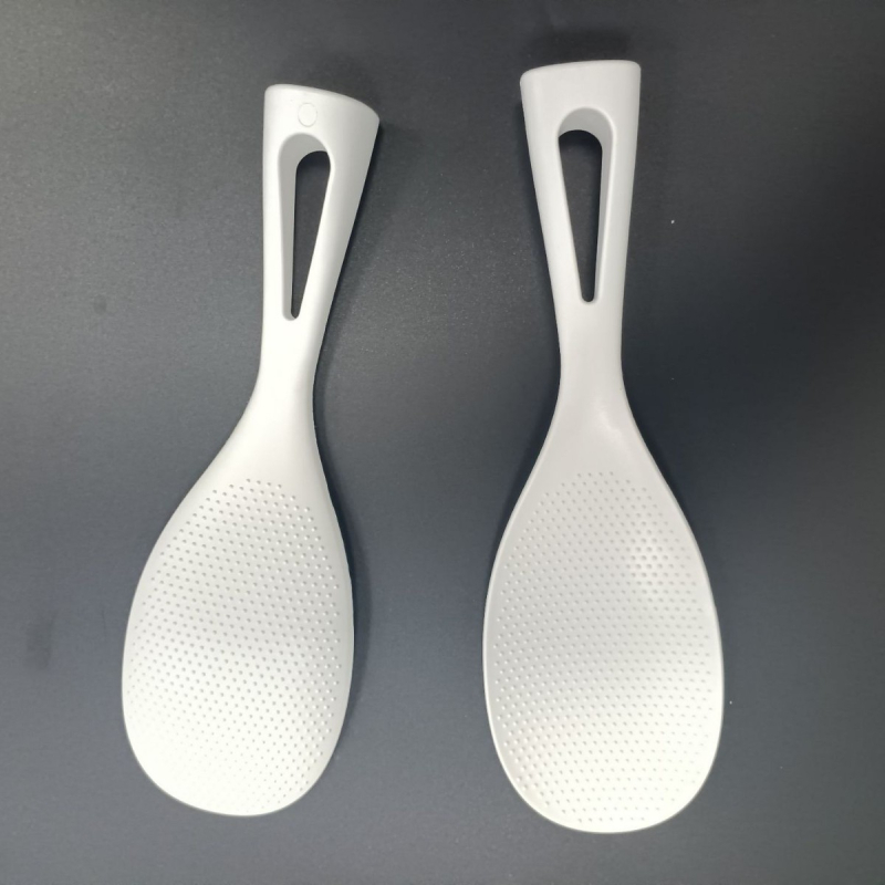 Lingură pentru orez cu mâner lung, din plastic alimentar, pentru orezator – antiaderent, protejează oala