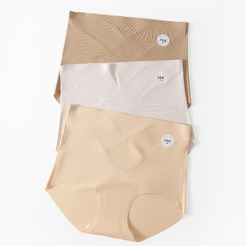 Individulno pakirane bezšivne ženske gaćice s visokim strukom za podizanje stražnjice i oblikovanje trbuha, Ice Silk, plus veličina, sportski briefs