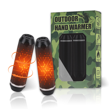 Θερμαντικό χεριών με LED φακό και USB, ενσωματωμένη επαναφορτιζόμενη μπαταρία 2000-4000 mAh